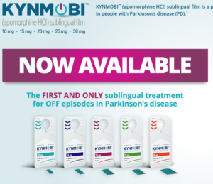 Kynmobi Immagine del lancio del prodotto Kynmobi sul sito USA